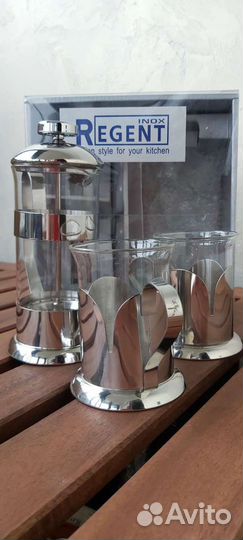 Френч-пресс с кружками regent