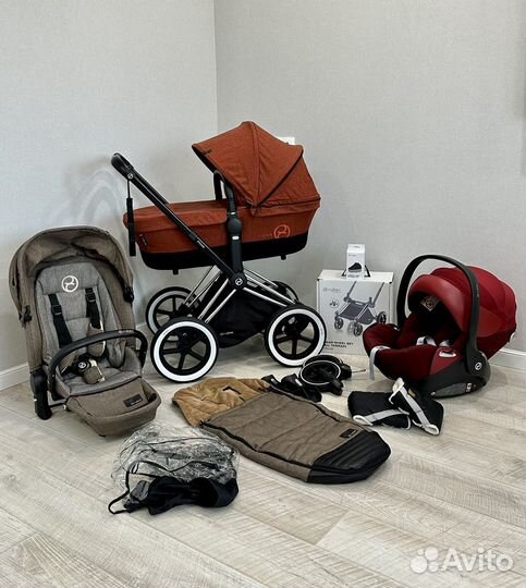 Коляска cybex priam lll platinum 3 в 1