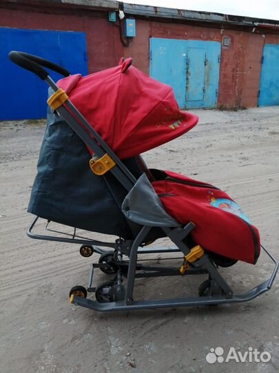 Детские санки коляска ника