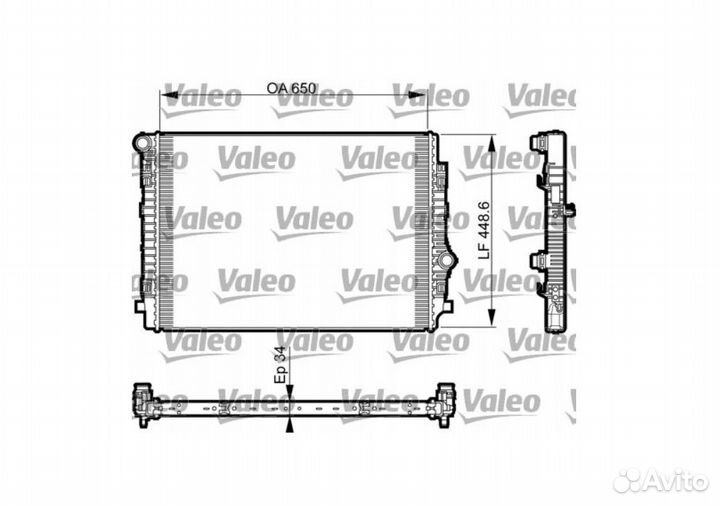 Новый радиатор двигателя из Европы Valeo 735549