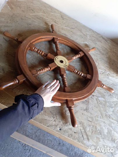 Штурвал деревянный