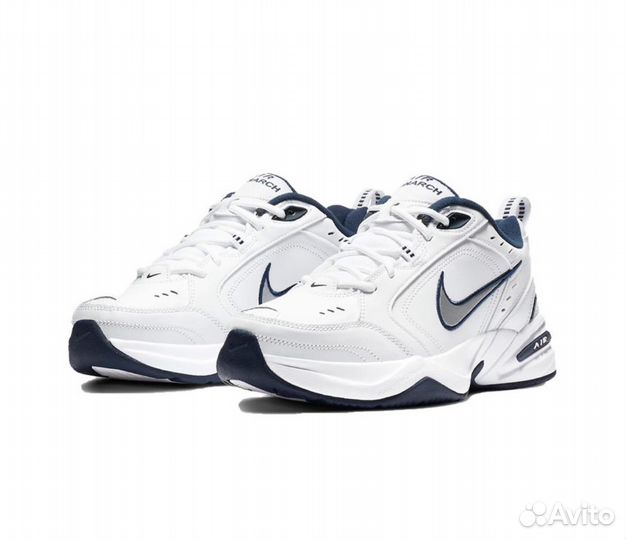 Кроссовки Nike air monarch 4 white navy под заказ