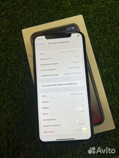 iPhone x 256 gb