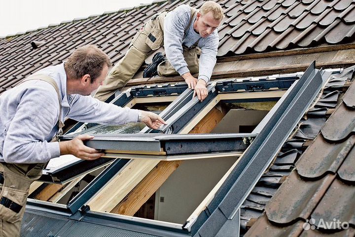 Velux мансардные окна с установкой