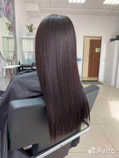 Кератиновое выпрямление, гор/ хол ботокс волос