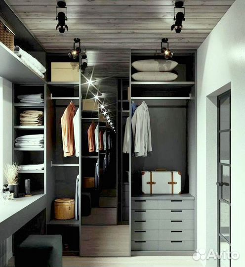 Гардеробные Лофт