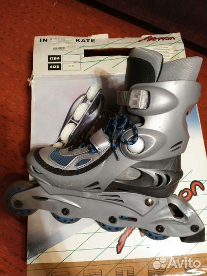 Роликовые коньки детские раздвижные