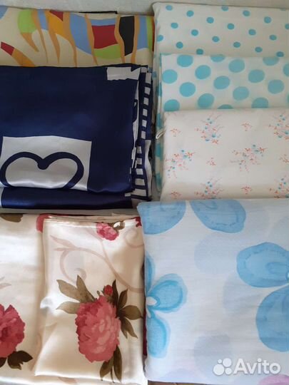 Постельное белье новое и бу,льняные полотенчики