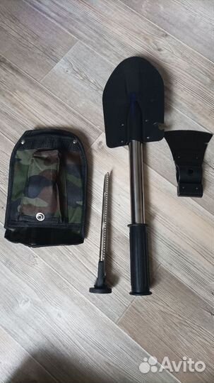 Лопата туристическая, нож, пила, топор