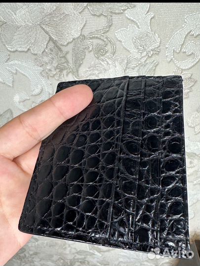 Картхолдер из кожи крокодила