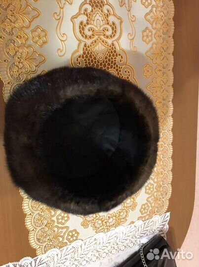 Норковая шапка мужская