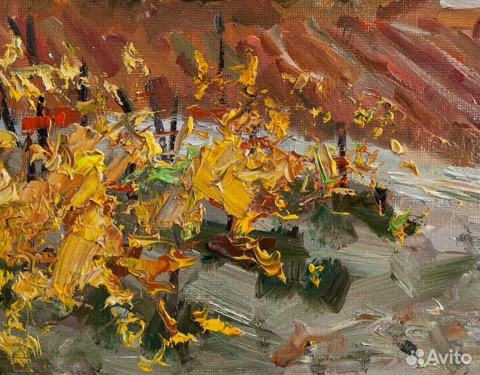 Картина маслом на холсте, пейзаж