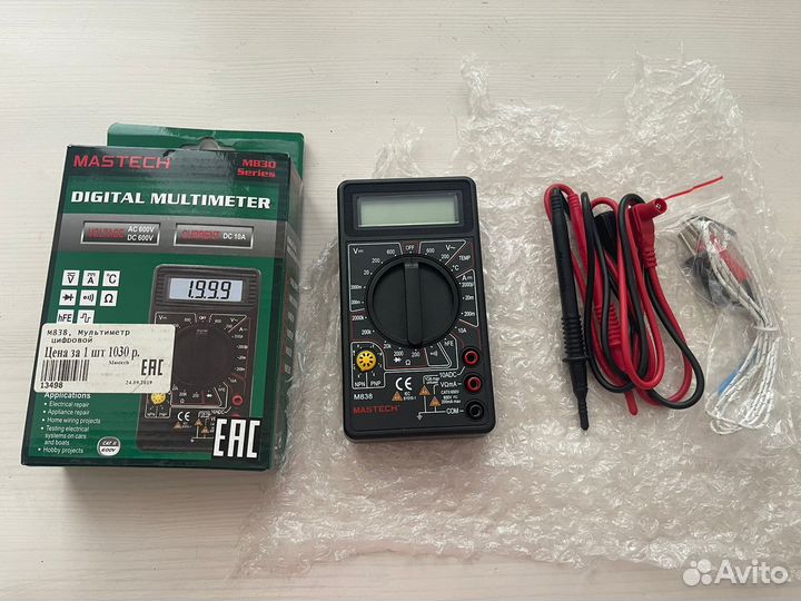 Цифровой Мультиметр Mastech M830BZ