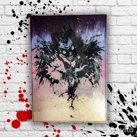 Тетрадь Смерти Рюк картина выжигание