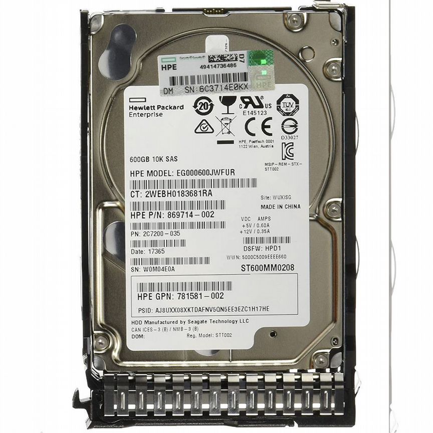 [872483-004] Жесткий Диск Hp Eg000600jwfur 600gb Sas 2,5" Hdd 872483-004