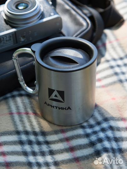 Термокружка Арктика 450мл с карабином 801-450К