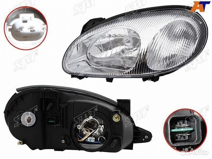 Фара daewoo/chevrolet lanos 97-09 LH