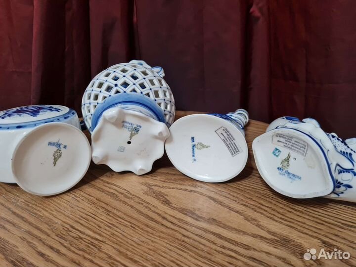 Фарфоровый набор гжель