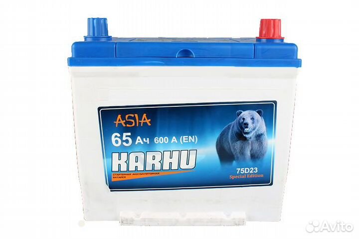 Аккумулятор karhu asia 75D23L (Казахстан)