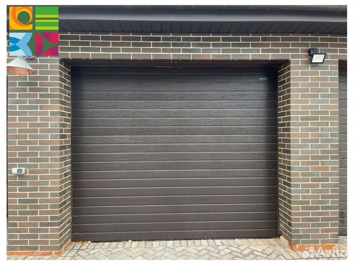 Секционные ворота для гаража alutech
