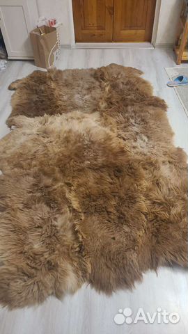 Палас из овечьих шкур