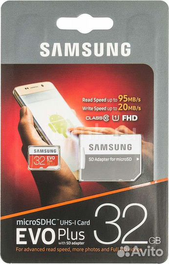 Карта памяти Samsung Evo 32gb новая