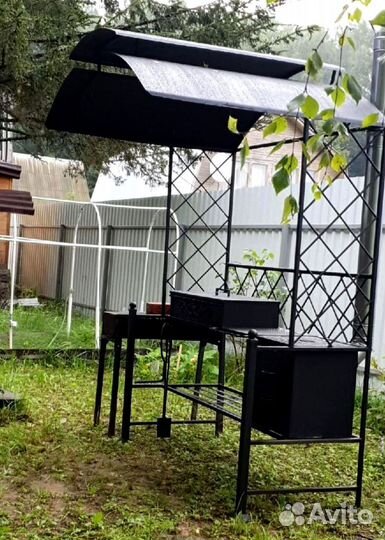 Мангал с печью