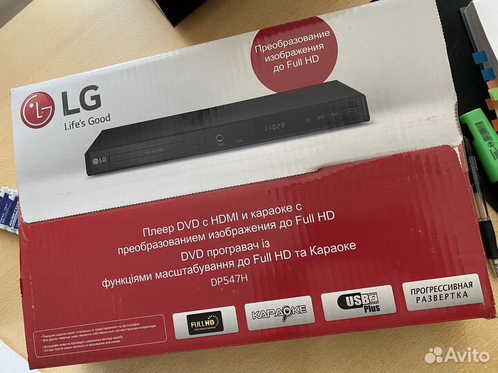 Dvd проигрыватель LG и караоке SkyDisco Mic-WL24