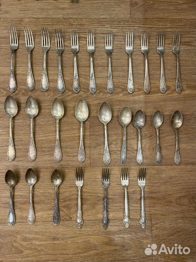 Мельхиоровые ложки и вилки СССР