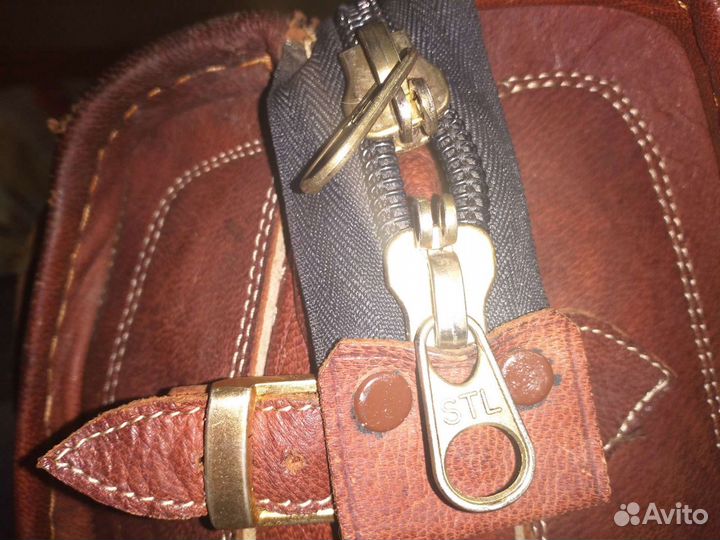 Саквояж кожаный