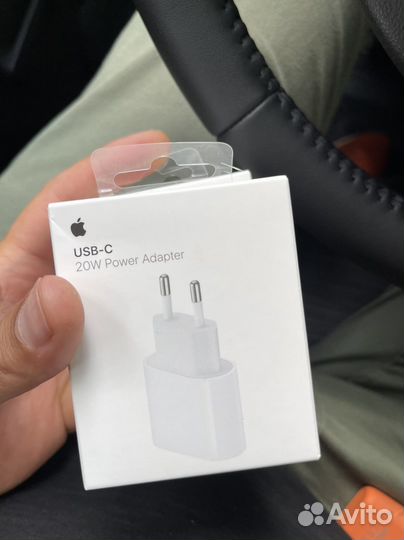 Оригинал блок и кабель apple usb C 20W айфон