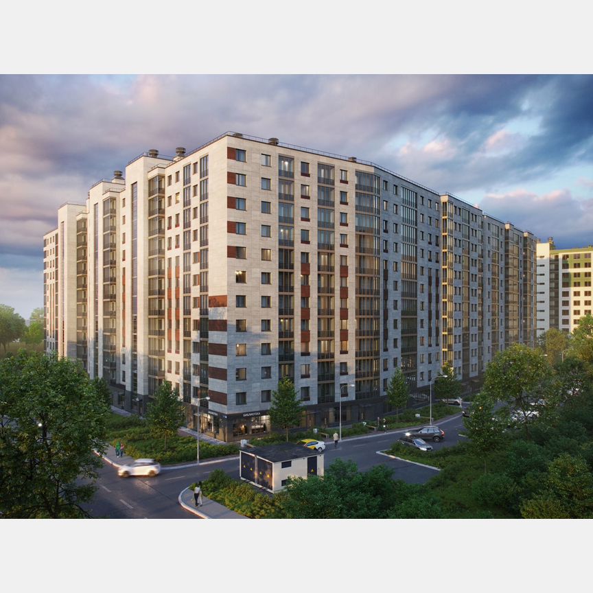 3-к. квартира, 75,7 м², 2/12 эт.