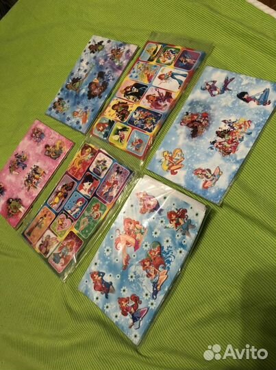 Наклейки.35р.Винкс переводилки