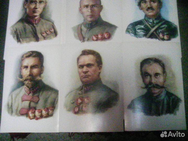 Открытки Военачальники гражданской войны