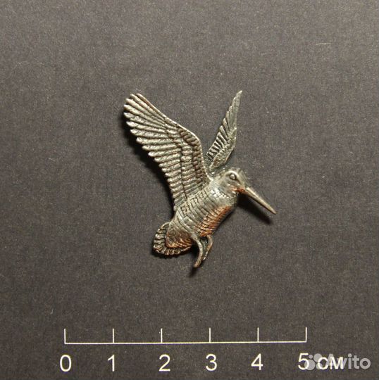 Значок брошь для охотника Вальдшнеп