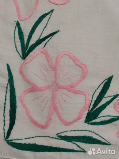 Салфетка вышитая гладью, СССР