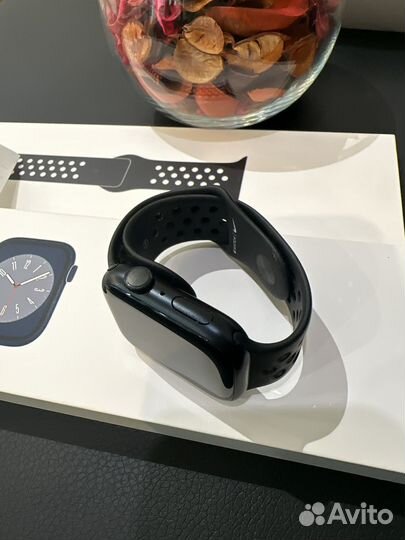 Apple watch Nike Ser 8 45mm Midnite на гарантии
