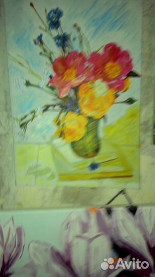 Картины с цветами отличный подарок