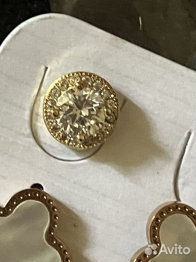 Серьги клевер Ван Клиф, новые