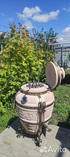 Тандыр семейный с откидной крышкой