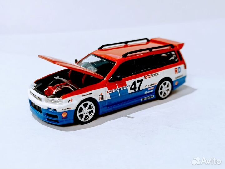 Модель Nissan Stegia R34 1:64 poprace xcartoys