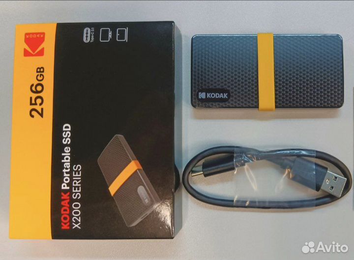 Внешний SSD kodak X 200 256gb USB/Tupe-C 3.1