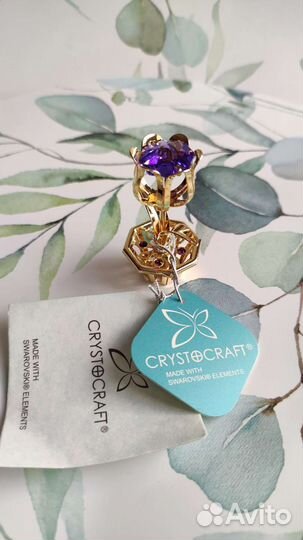 Фигурка с кристаллами Swarovski Цветок Тюльпан