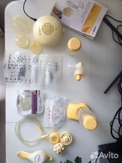 Молокоотсос medela электрический+ ручной молокоот