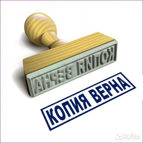 Штамп Копия Верна (резиновое клише)