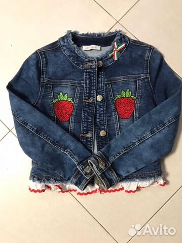 Джинсовая куртка детская Monna Lisa 128-134