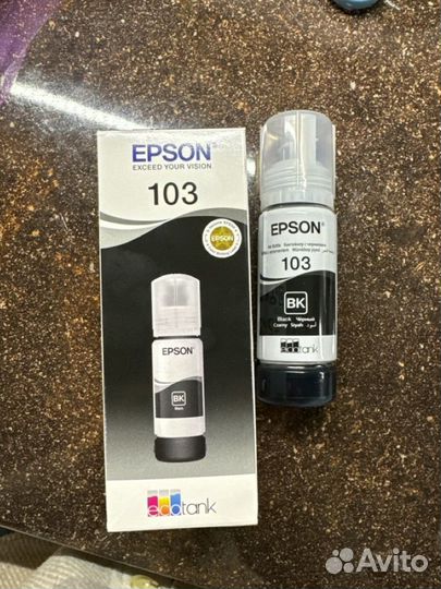 Чернила для принтера epson 103 черные
