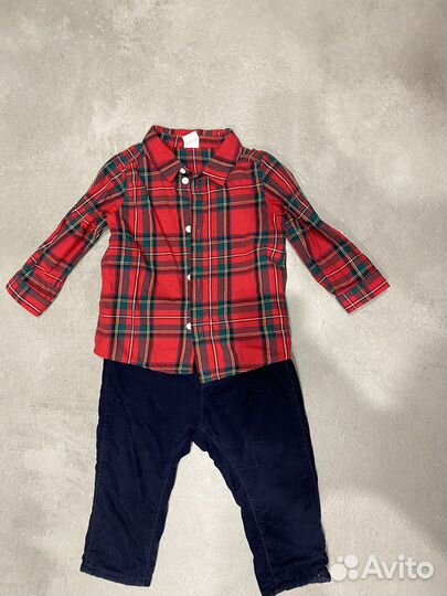Детская Рубашка с брюками H&M 80 размер