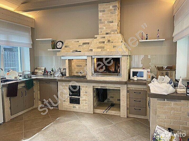 Мангальная зона барбекю