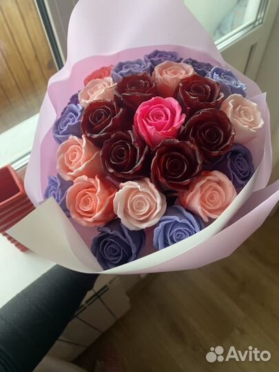 Букет из мыльных роз 25шт